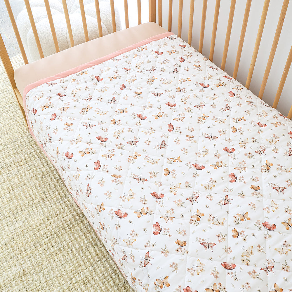 Butterfly Organic Cotton Cot Comforter - View 6