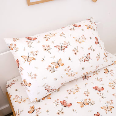 Butterfly Organic Cotton Single Pillowcase | Snuggle Hunny