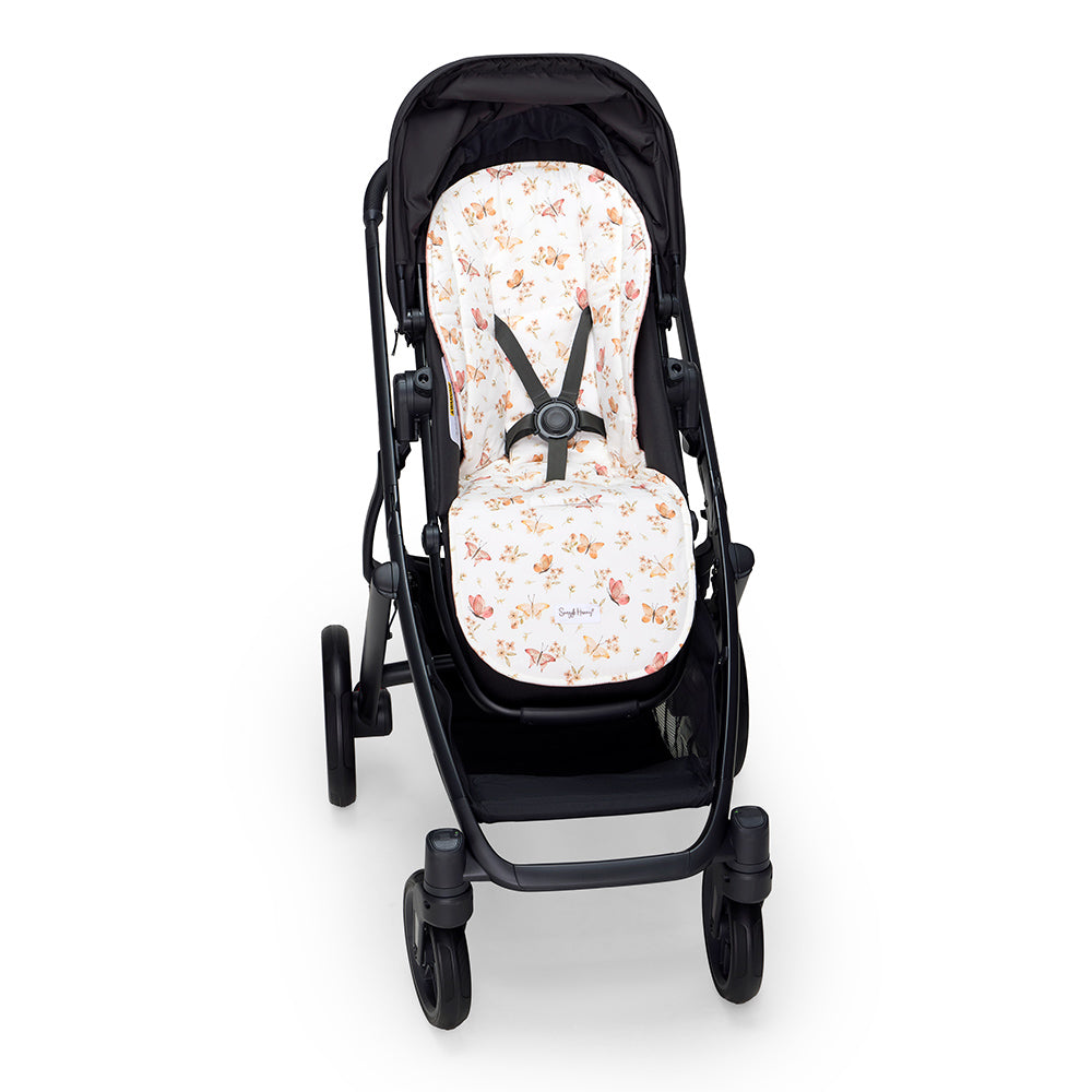 Butterfly Universal Organic Pram Liner - View 5