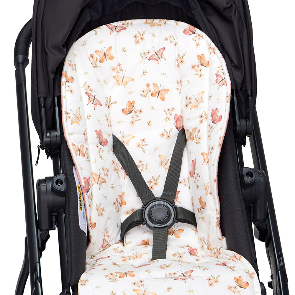 Butterfly Universal Organic Pram Liner - View 4