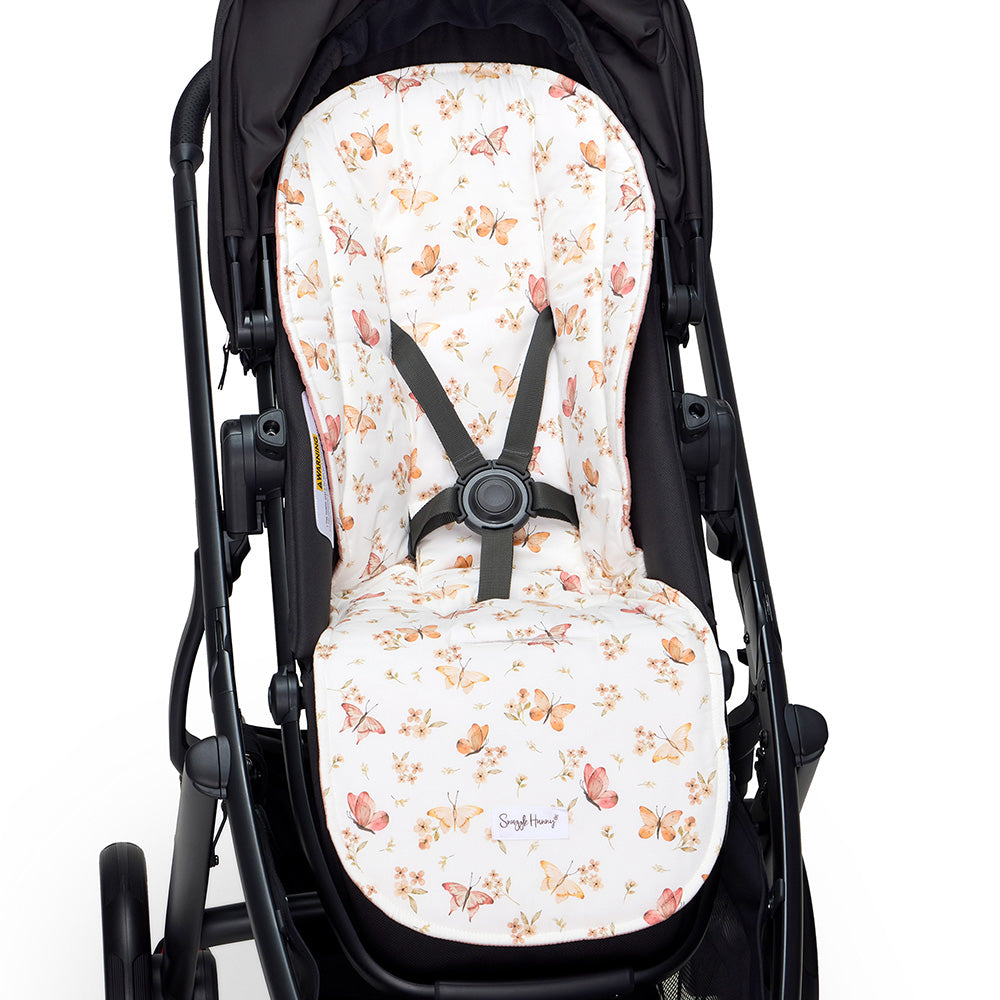 Butterfly Universal Organic Pram Liner - View 3