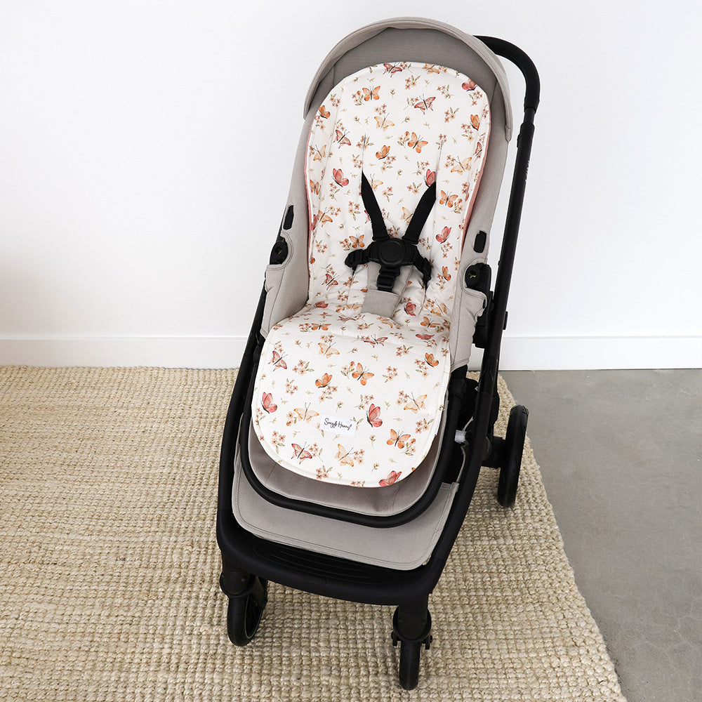 Butterfly Universal Organic Pram Liner - View 1