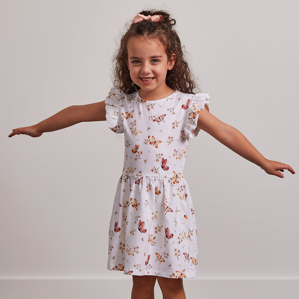 Butterfly Short Sleeve Organic Dress - View 10