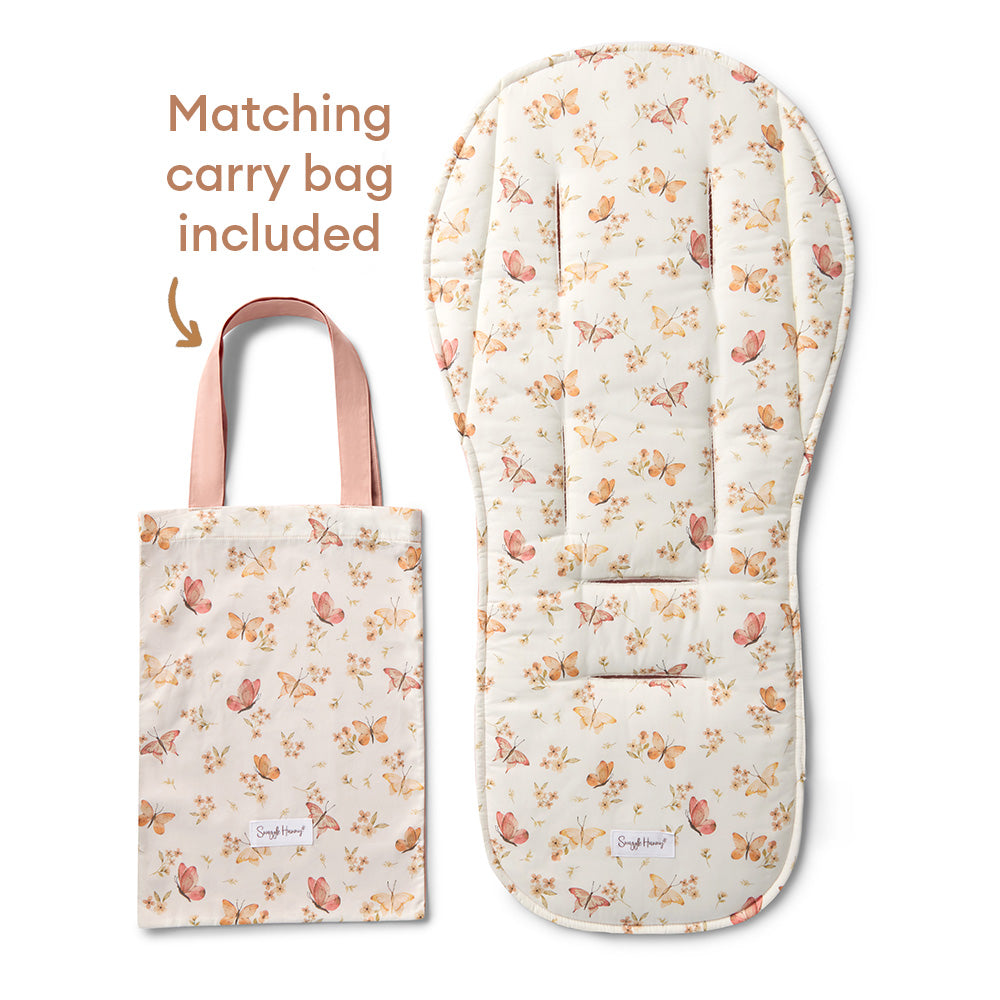 Butterfly Universal Organic Pram Liner - View 2