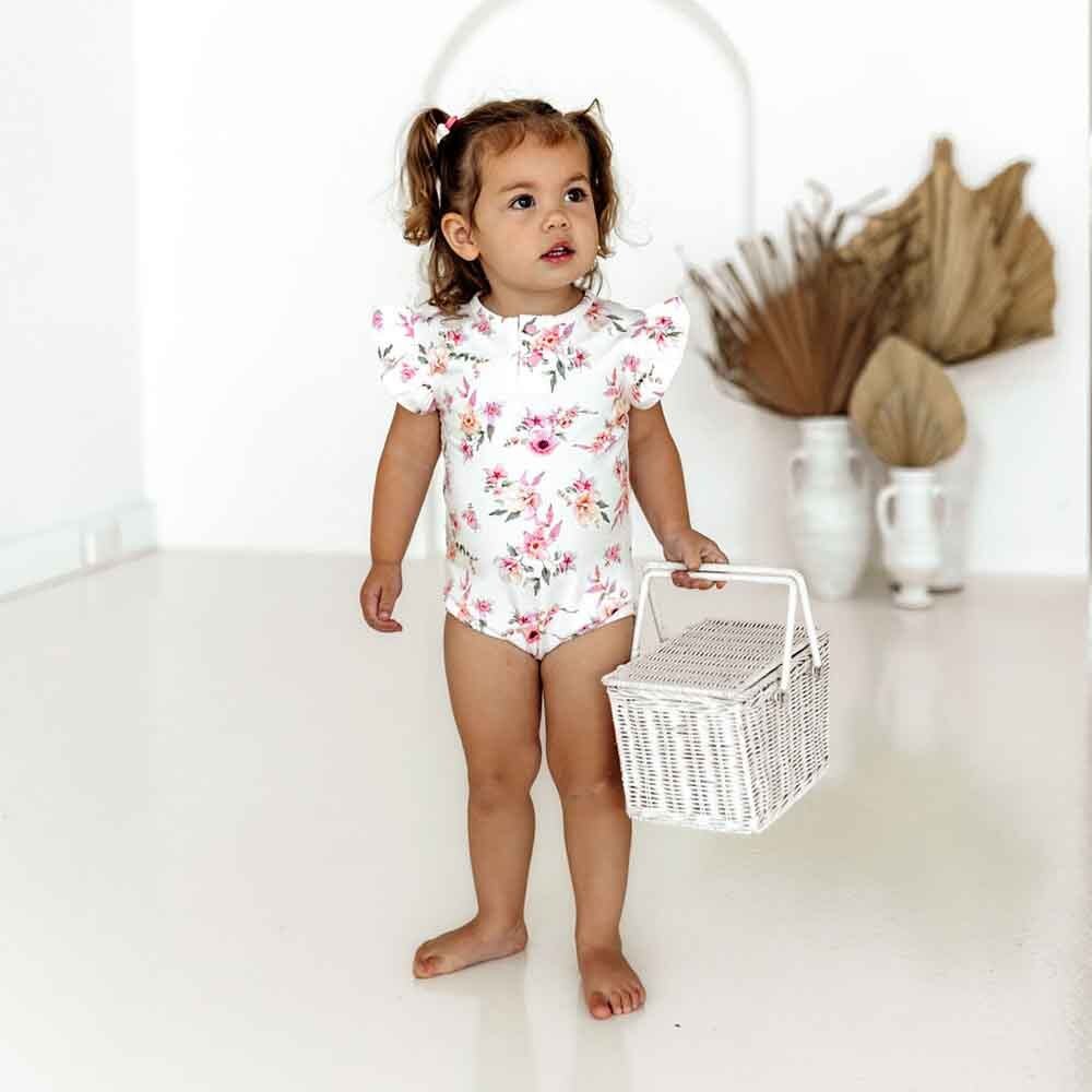 Camille Short Sleeve Organic Bodysuit - View 6