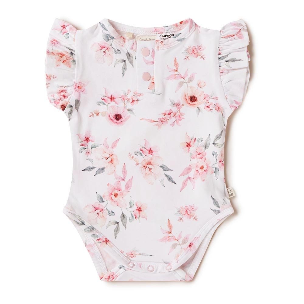 Camille Short Sleeve Organic Bodysuit - View 2