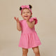 Candy Short Sleeve Organic Dress - Thumbnail 4