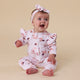 Carousel Organic Snugglesuit Convertible Romper with Frill - Thumbnail 4
