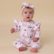 Carousel Organic Snugglesuit Convertible Romper with Frill - Thumbnail 8