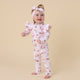 Carousel Organic Snugglesuit Convertible Romper with Frill - Thumbnail 10