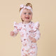 Carousel Organic Snugglesuit Convertible Romper with Frill - Thumbnail 12