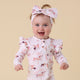 Carousel Organic Snugglesuit Convertible Romper with Frill - Thumbnail 6