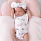 Carousel Short Sleeve Organic Bodysuit with Frill - Thumbnail 1