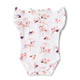 Carousel Short Sleeve Organic Bodysuit with Frill - Thumbnail 2