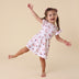 Carousel Short Sleeve Organic Dress | Snuggle Hunny