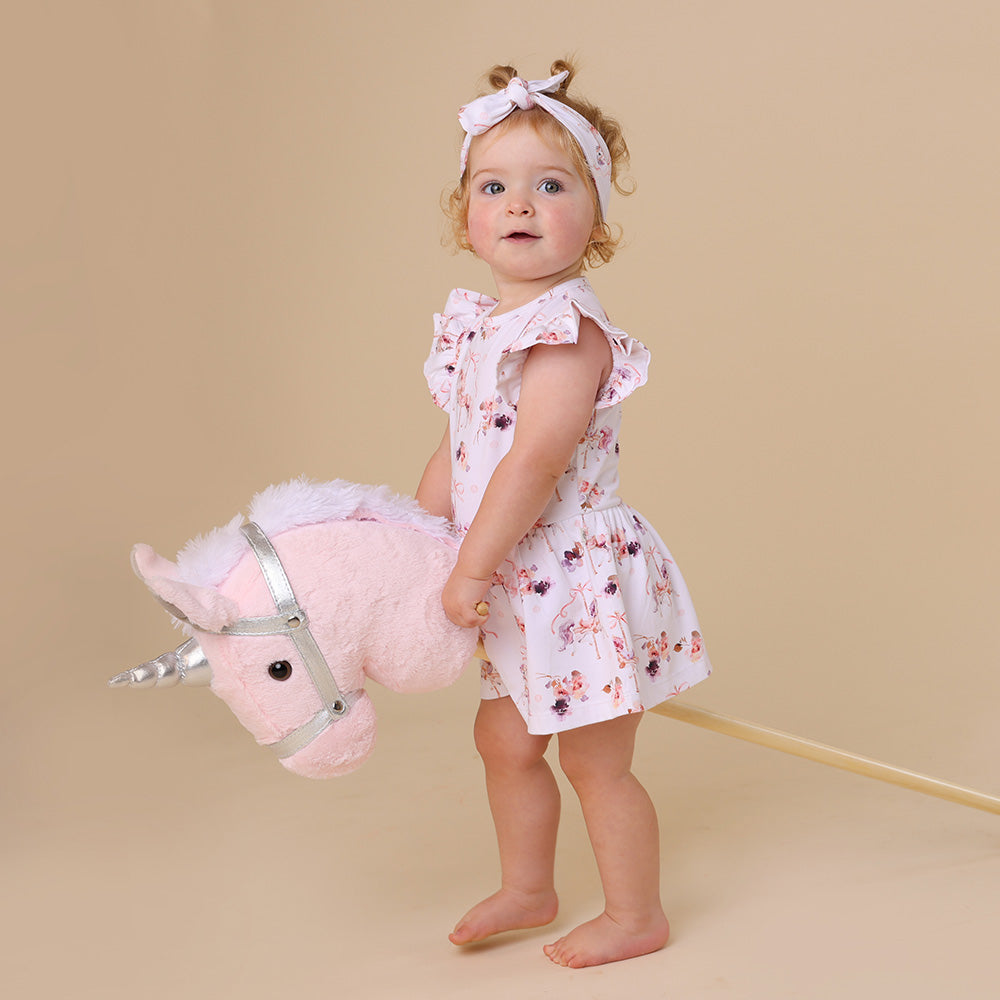 Carousel Short Sleeve Organic Dress - View 9