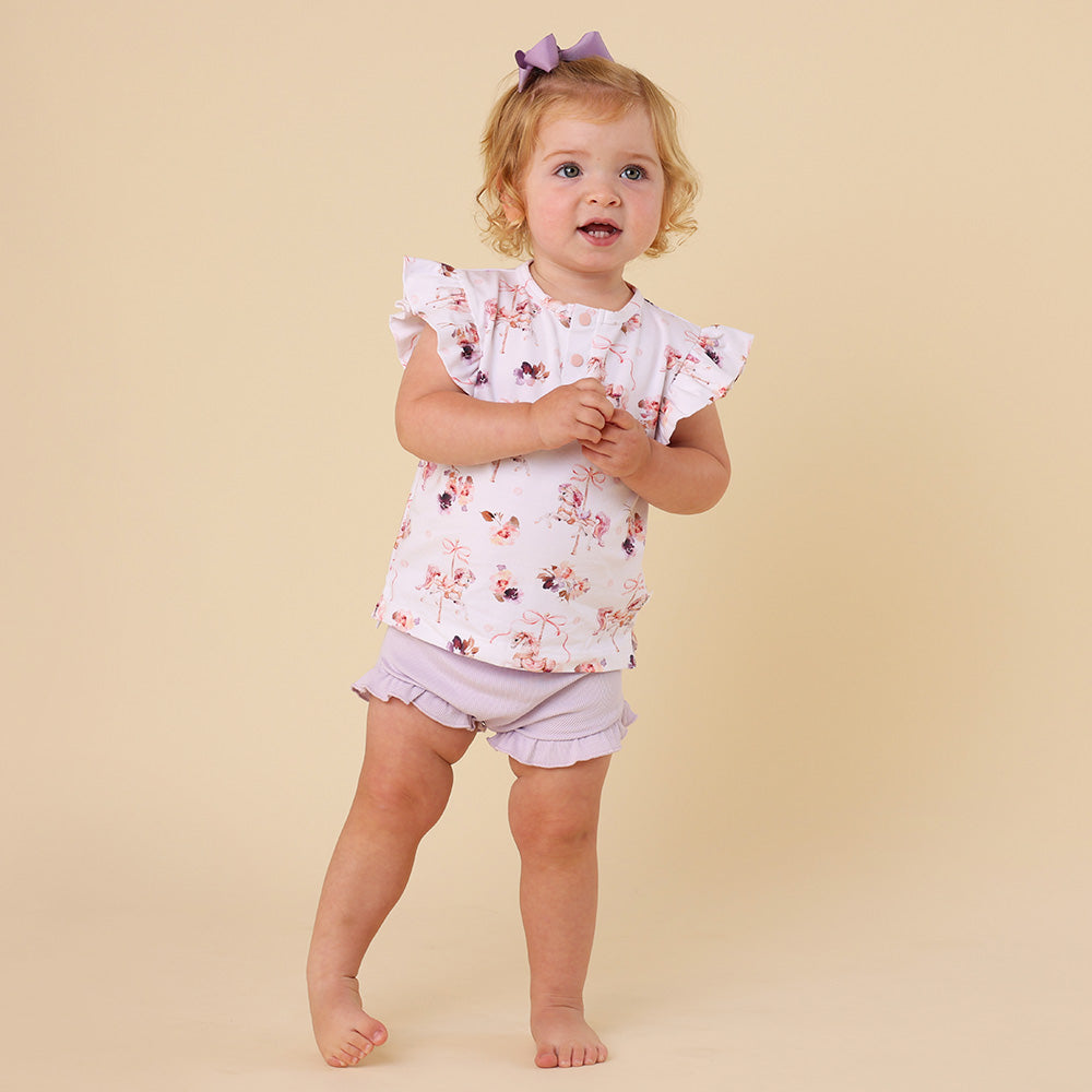 Lavender Organic Bloomers - View 8