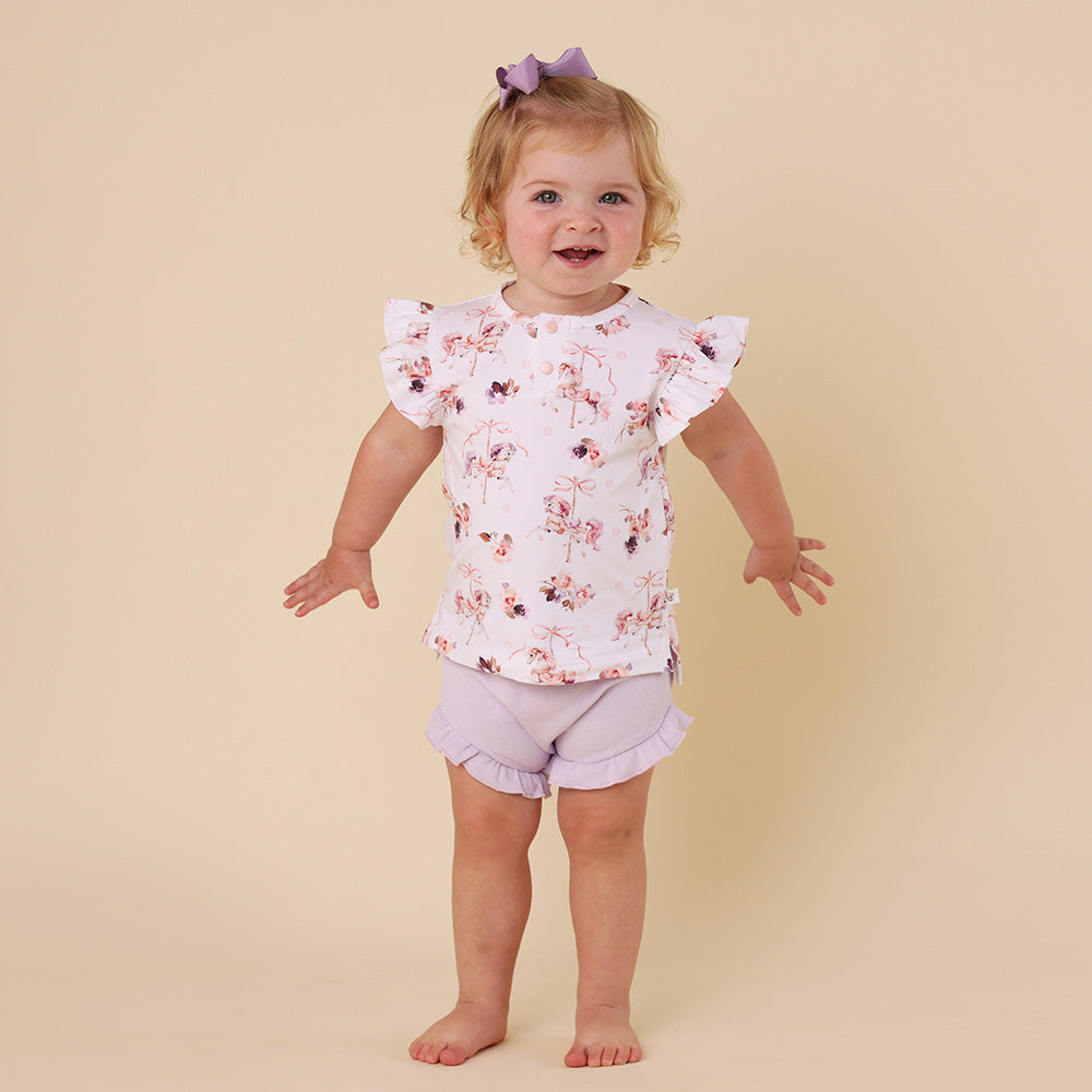 Lavender Organic Bloomers - View 5