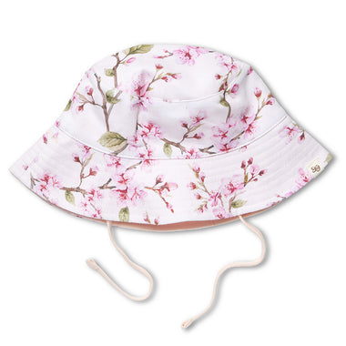 Cherry Blossom Reversible Cotton Bucket Hat | Snuggle Hunny