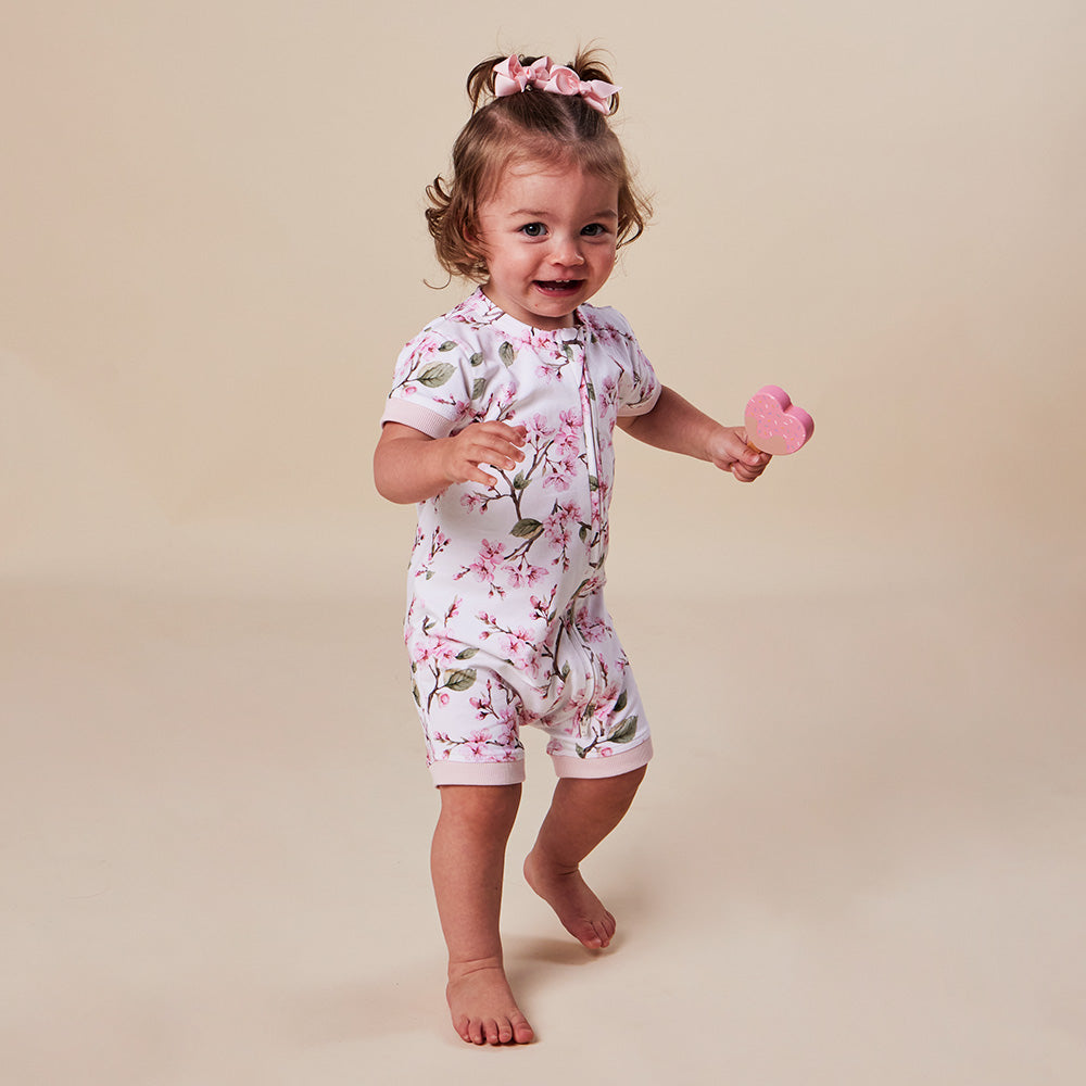 Cherry Blossom Organic Snuggle Shortie - View 3