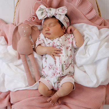 Cherry Blossom Organic Snuggle Shortie | Snuggle Hunny