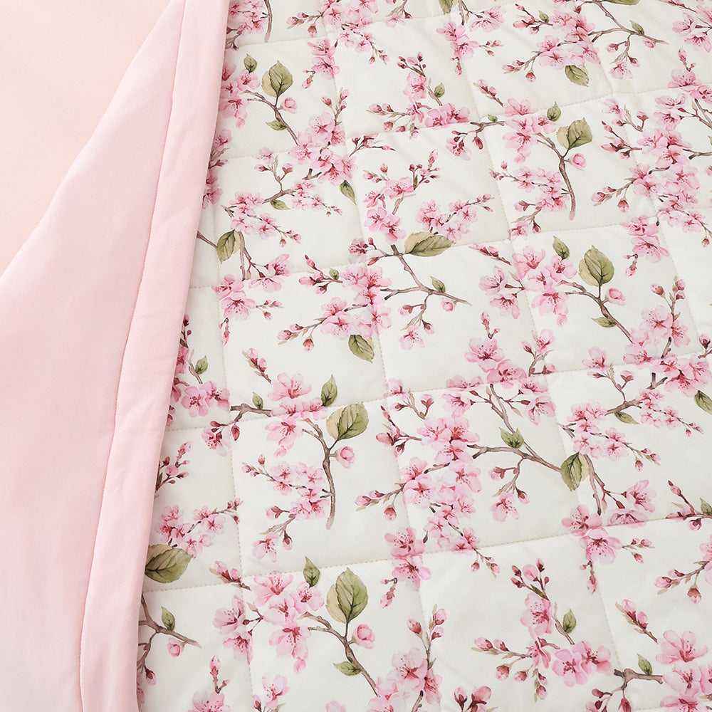 Cherry Blossom Organic Cotton Cot Comforter - View 3