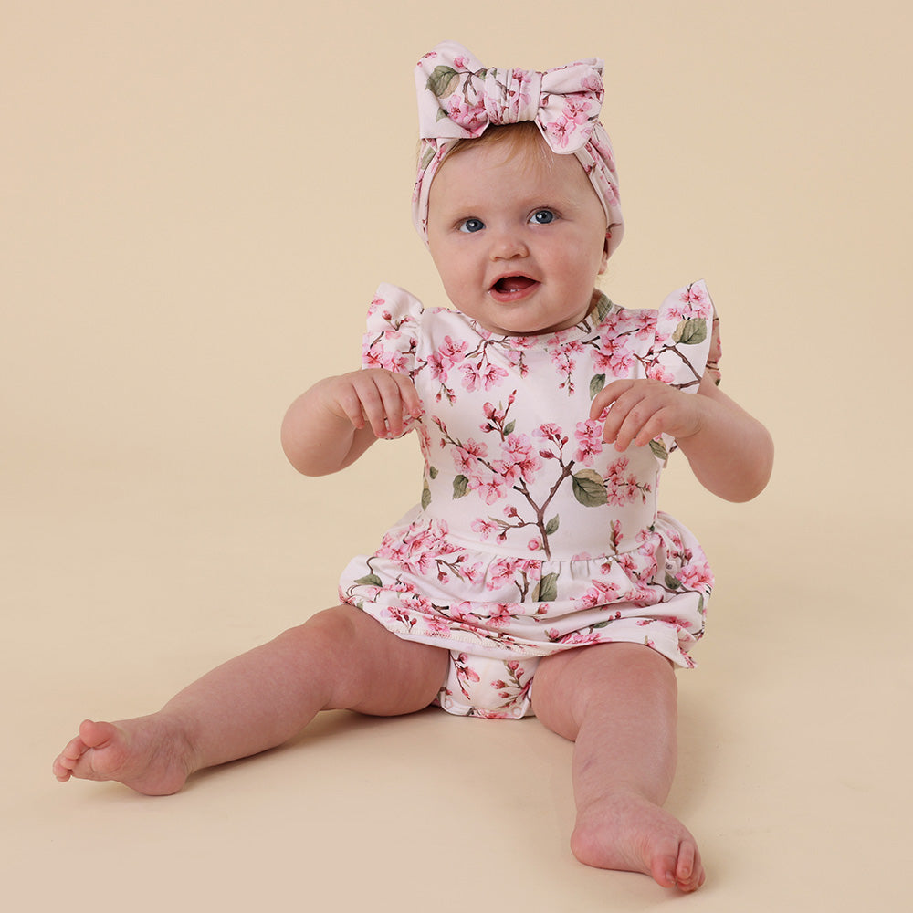 Cherry Blossom Organic Oversized Bow - View 8