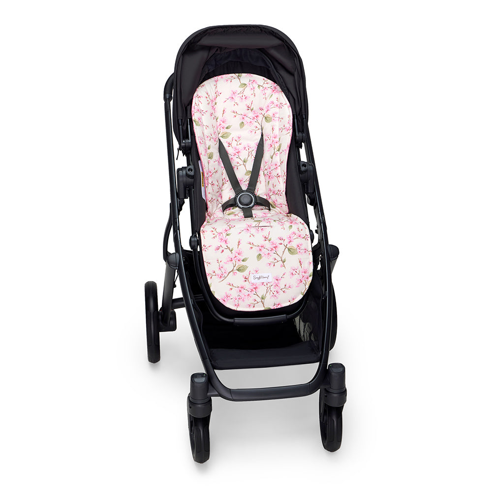 Cherry Blossom Universal Organic Pram Liner - View 5