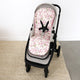 Cherry Blossom Universal Organic Pram Liner - Thumbnail 3