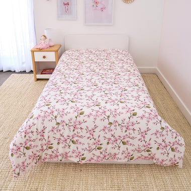 Cherry Blossom Organic Cotton Quilt Cover | Snuggle Hunny