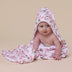 Cherry Blossom Organic Hooded Baby Towel | Snuggle Hunny