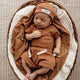 Chestnut Short Sleeve Organic Bodysuit - Thumbnail 4