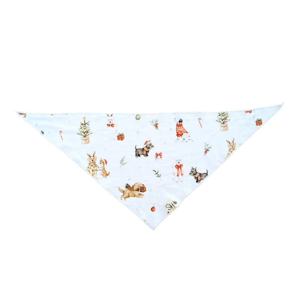 Christmas Pups Dog Bandana - View 4