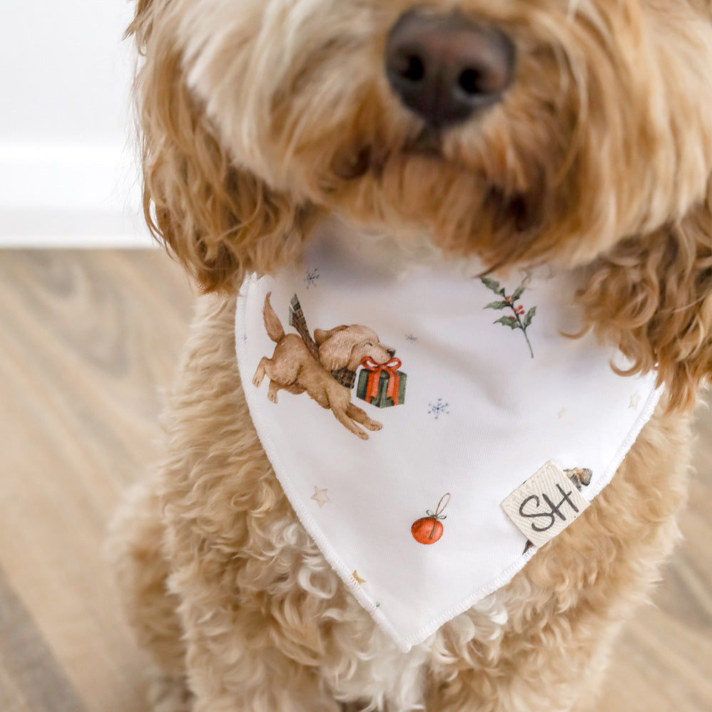 Christmas Pups Dog Bandana - View 2