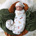 Christmas Pups Organic Jersey Wrap & Beanie Set | Snuggle Hunny
