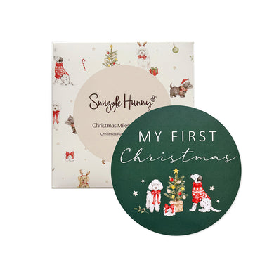 Christmas Pups Milestone Card | Snuggle Hunny