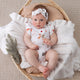Christmas Pups Short Sleeve Organic Bodysuit with Frill - Thumbnail 6