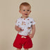 Christmas Pups Short Sleeve Organic Bodysuit | Snuggle Hunny