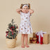 Christmas Pups Short Sleeve Organic Dress | Snuggle Hunny