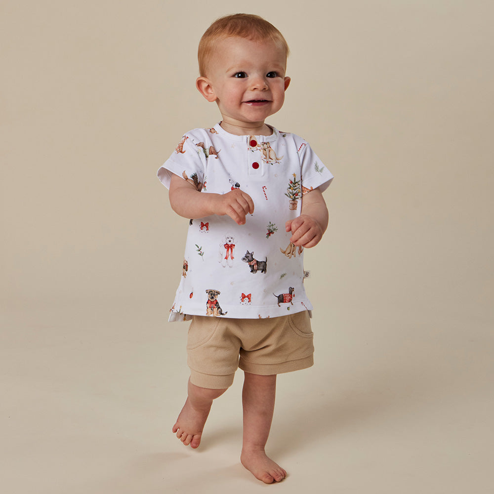 Christmas Pups Organic Short Sleeve Top - View 9
