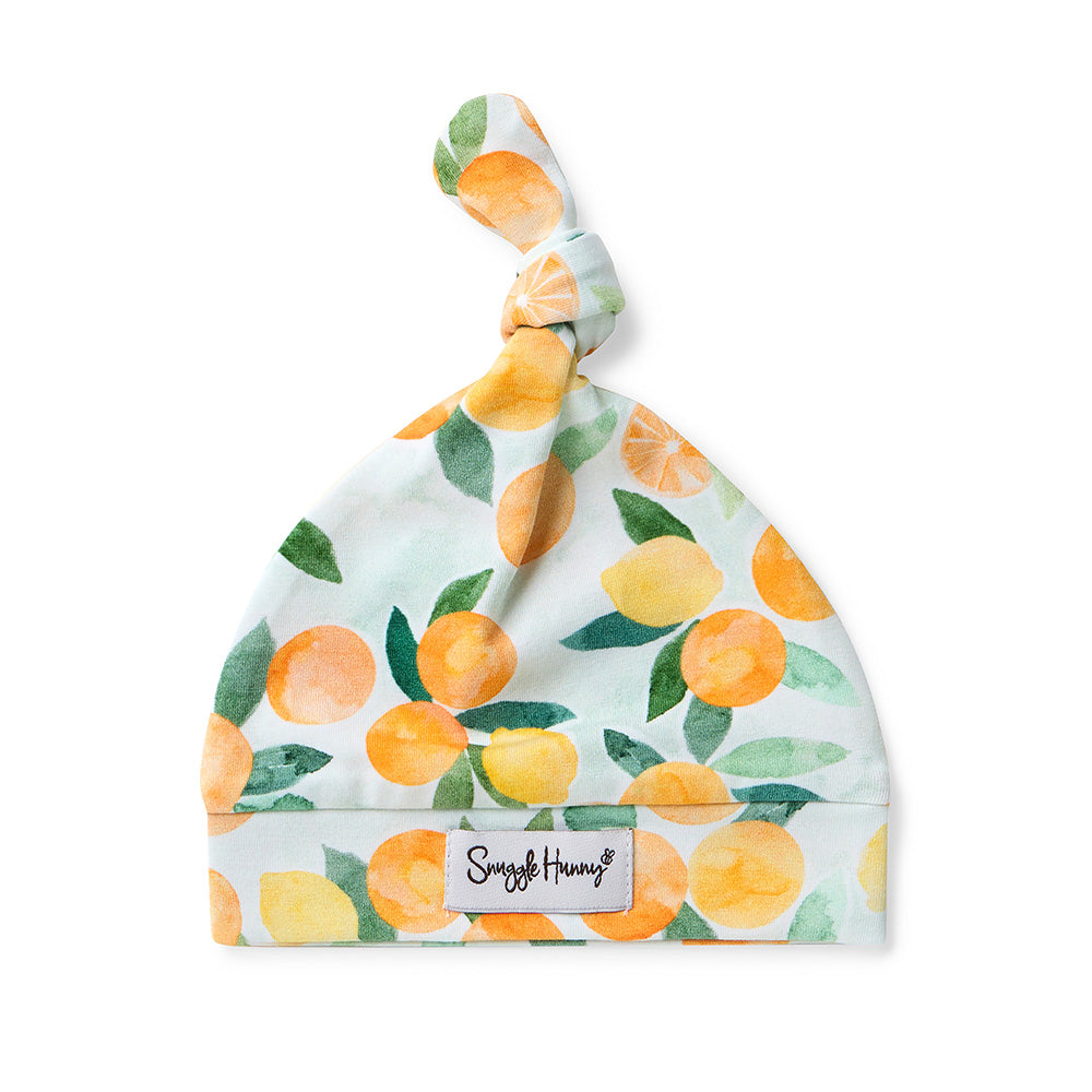 Citrus Squeeze Organic Knotted Beanie - View 2