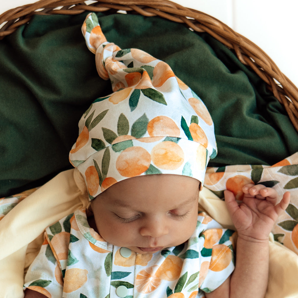 Citrus Squeeze Organic Knotted Beanie - View 3