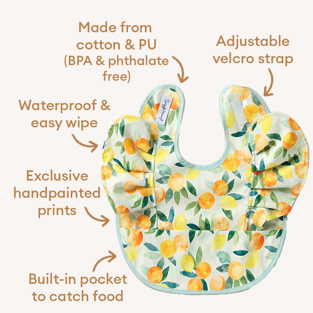 Citrus Squeeze Frill Snuggle Bib - View 4