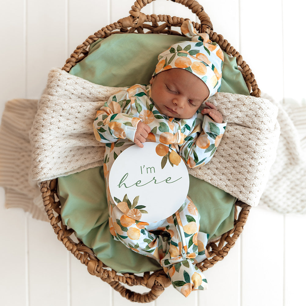 Citrus Squeeze Organic Snugglesuit Convertible Romper - View 8