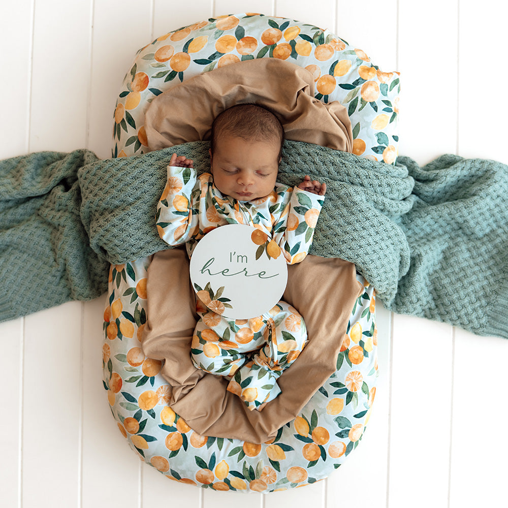 Citrus Squeeze Organic Snugglesuit Convertible Romper - View 5