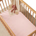 Cot Sheets - Baby Pink Organic Fitted Cot Sheet