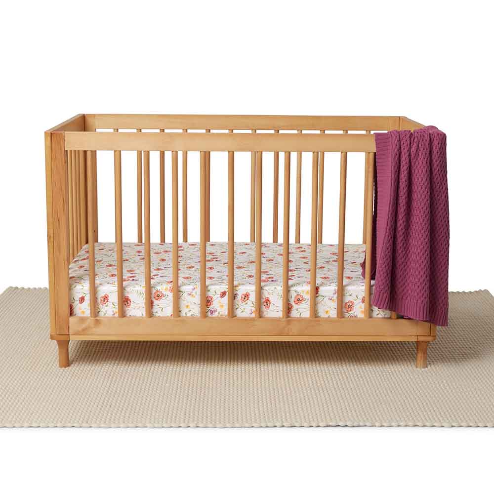 Meadow Organic Fitted Cot Sheet - View 4