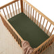 Olive Organic Fitted Cot Sheet - Thumbnail 3