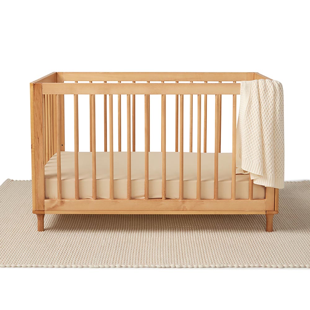 Pebble Organic Fitted Cot Sheet - View 5