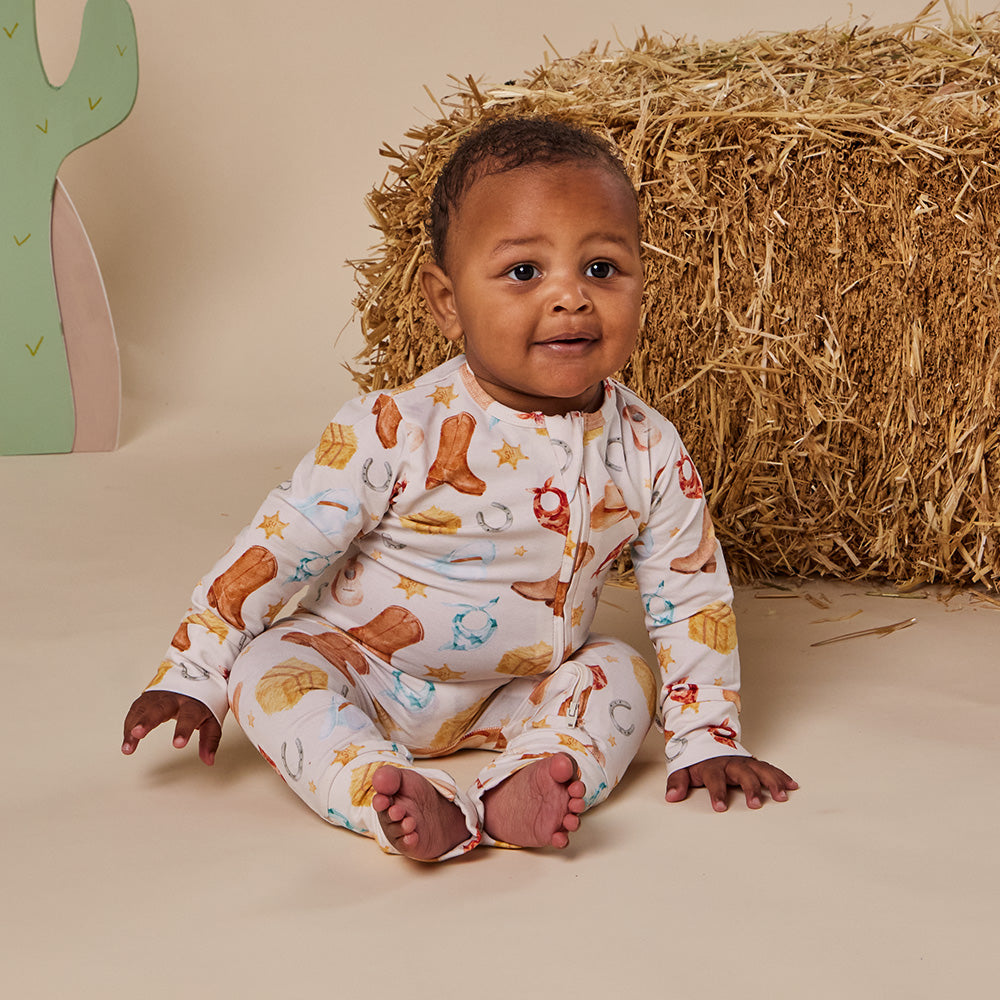 Cowboys Organic Snugglesuit Convertible Romper - View 12